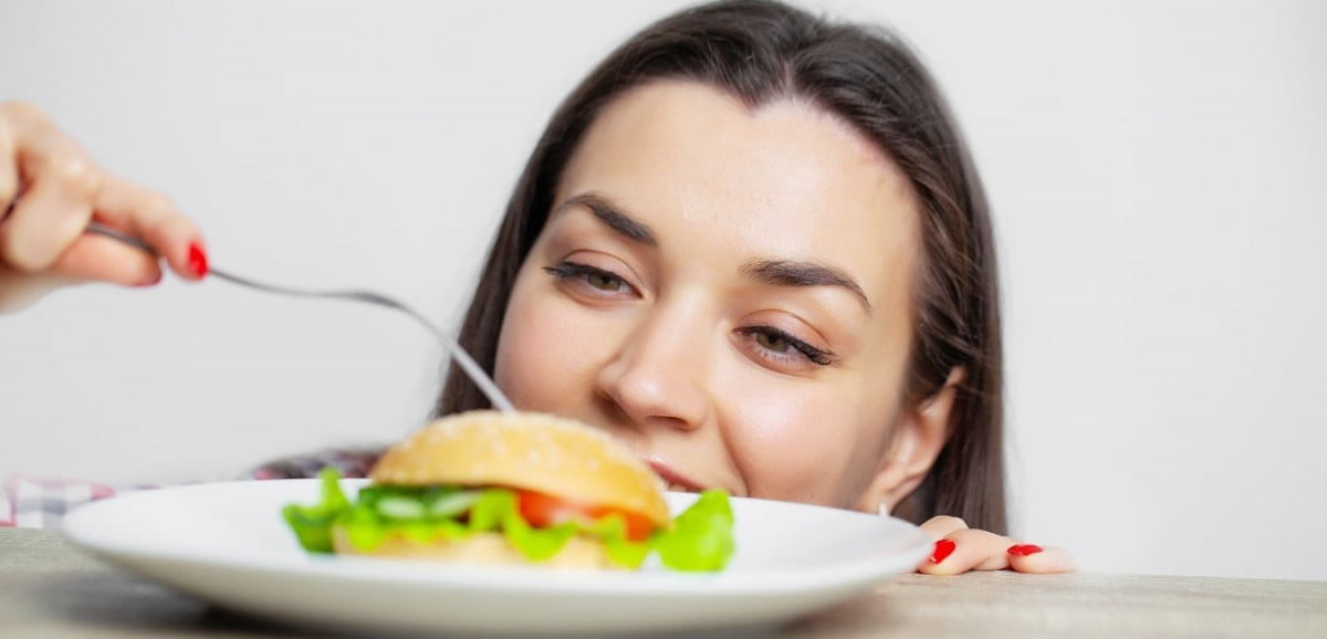woman eating
